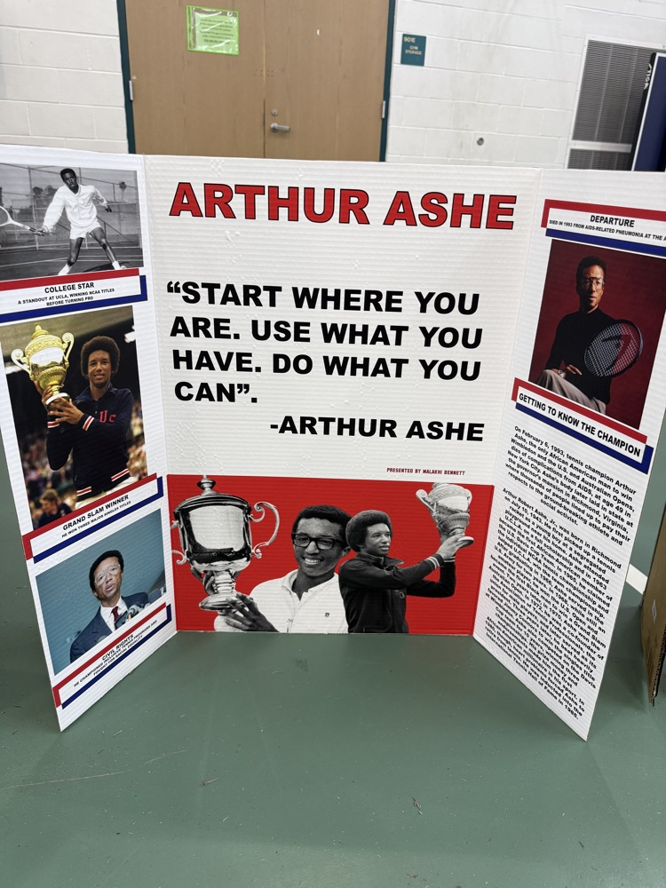 Black History Month Riversprings Poster presentations in Gymnasium