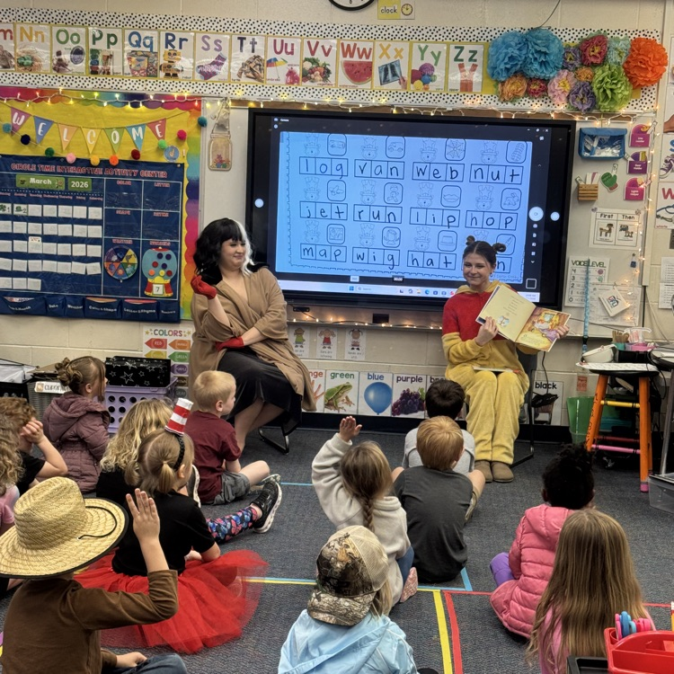 As part of Theatre in Our Schools Month, our theatre students visited Medart Elementary today to read to students as part of their Literacy Week Festivities.