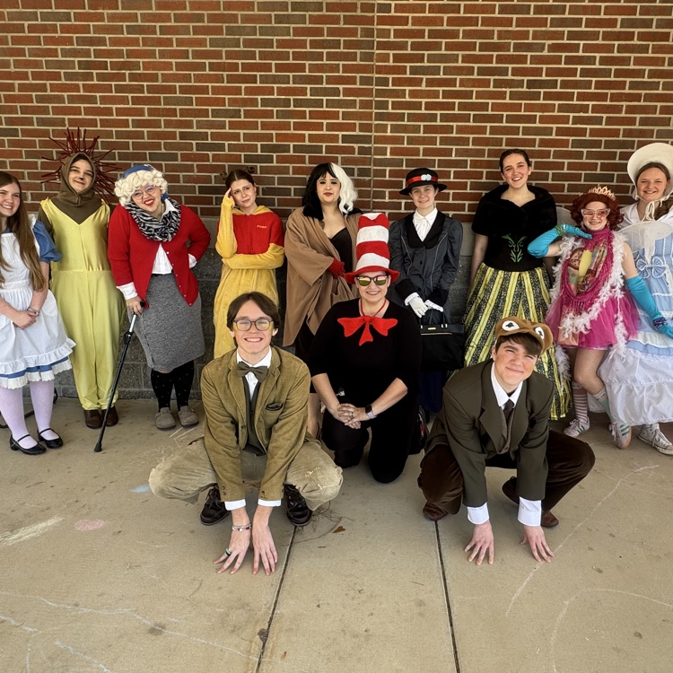 As part of Theatre in Our Schools Month, our theatre students visited Medart Elementary today to read to students as part of their Literacy Week Festivities.