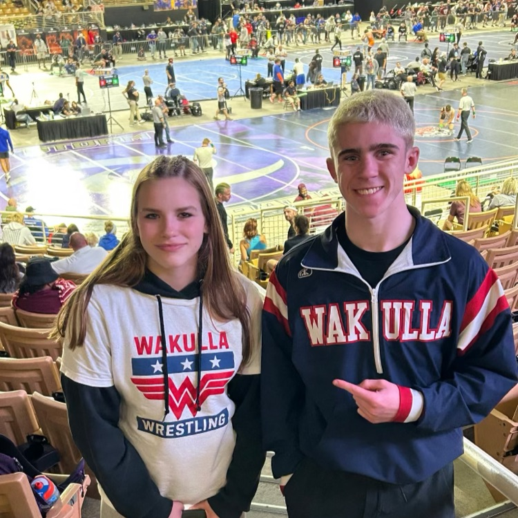 Kendal Hayne and William Harvey at Wrestling State