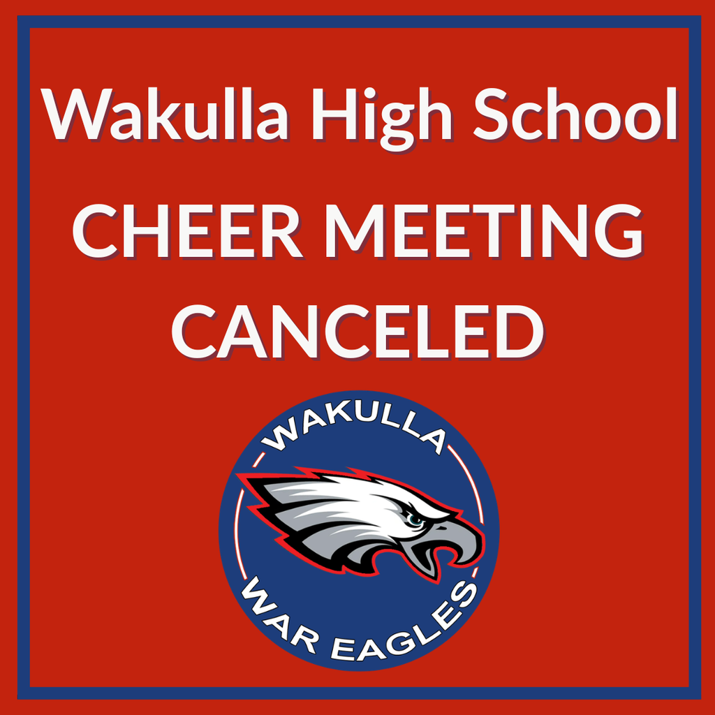 Cheer Meeting Canceled March 11th. 