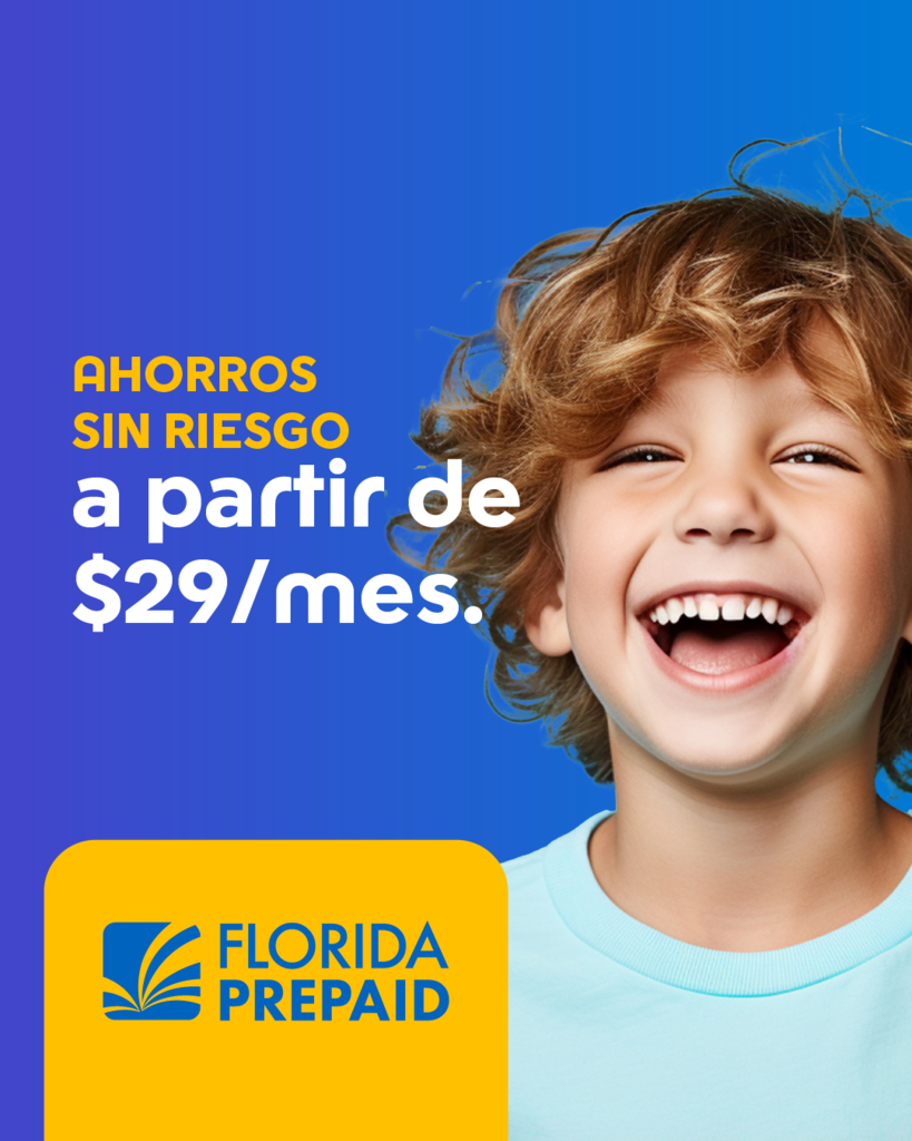 Florida PrePaid Advertisement: Yellow and Blue colors