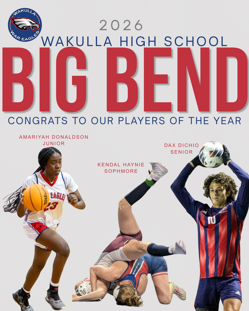 Congrats to our Big Bend players of the year! Dax Dichio, Amariyah Donaldson, and Kendal Haynie.