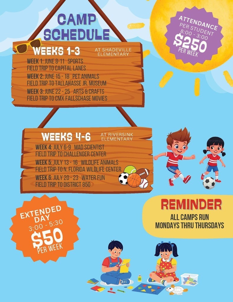 WCSD Summer Enrichment Camp Info Flyer 2026