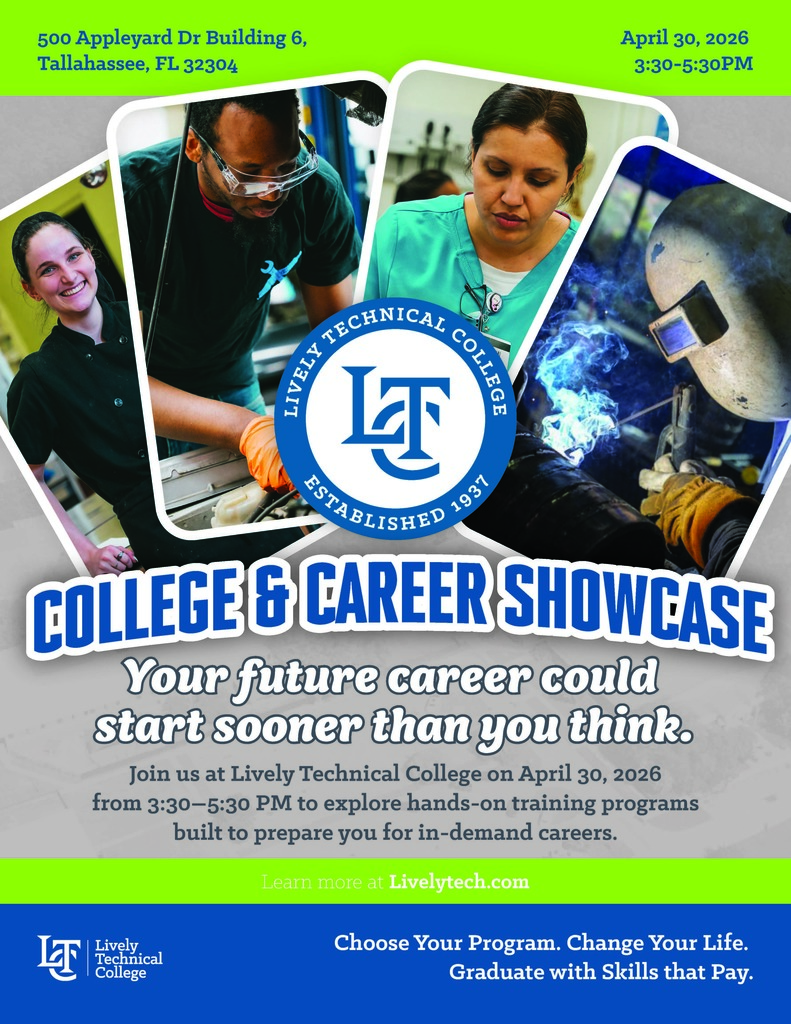 Lively College and Career showcase informational flyer