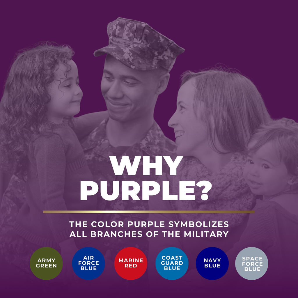 Make plans to wear PURPLE on Wednesday, April 15, 2026 as a visible way to show support for our military families! The color purple was chosen because it is the color that symbolizes all branches of the military! For more information about Purple Up! please visit: https://bit.ly/purple-up