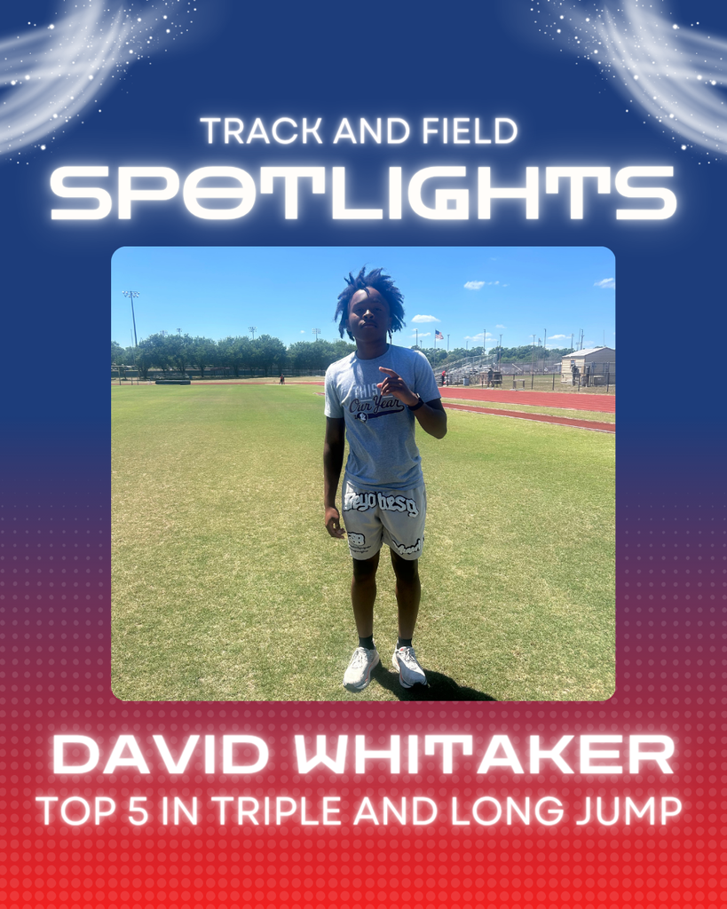 David Whitaker is top 5 in triple and long jump. 