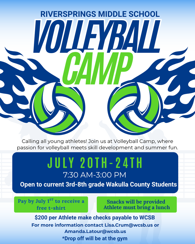 RMS volleyball camp flyer