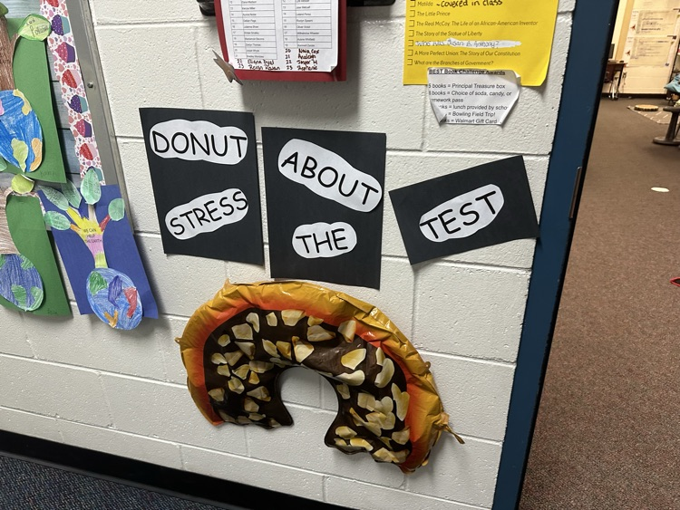 🍩 Donut Stress About the Test!! 🍩 Our 3rd and 5th grade students practiced and reviewed for the FAST test next week using various engaging activities with a sweet donut treat at the end!