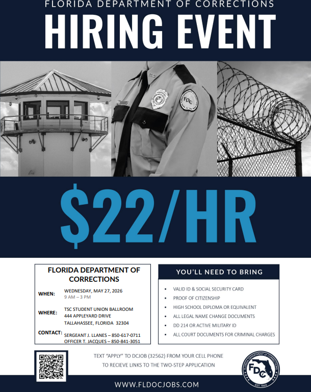 FDC Hiring Event and Information about FDC Benefits.