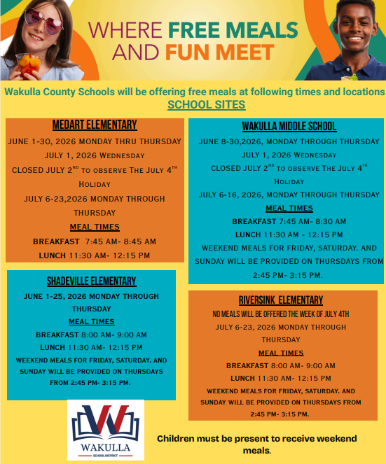 Summer BreakSpot Free Meal Dates and Locations