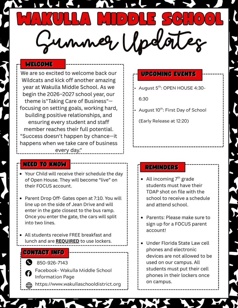 Summer Updates