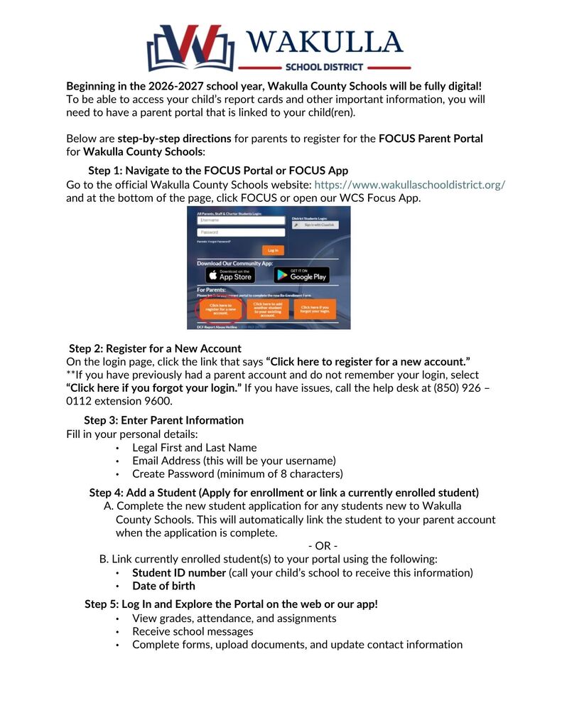 Focus Parent Portal