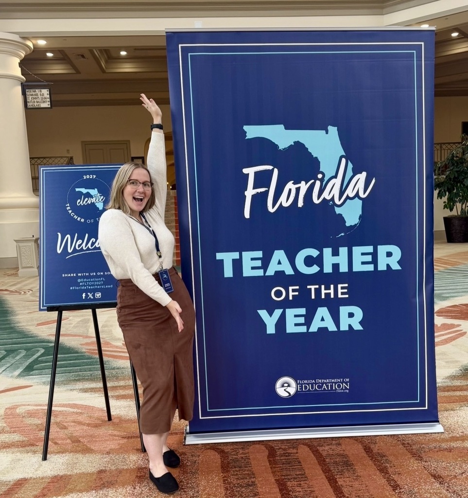 Makenna Maldonado networking at Florida Teacher of the Year Program