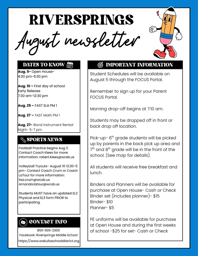 August Newsletter