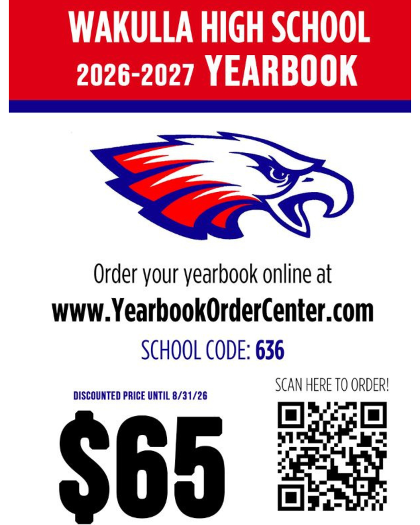 Yearbooks on sale for $65 until 8/31/26