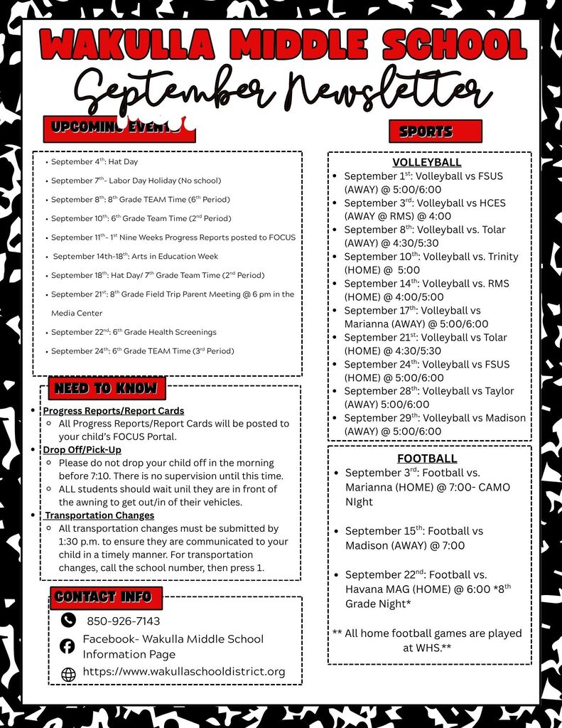 September Newsletter