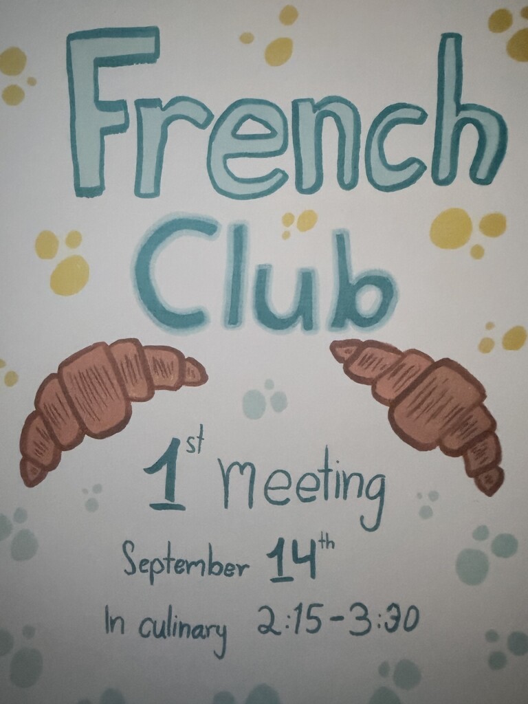 Join the French Club! ✨ Fun activities ✨ French culture ✨ Games and conversation ✨ Make new friends