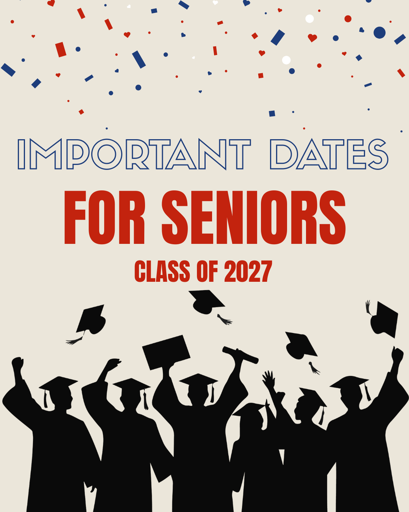 Seniors, Watch out for these upcoming dates in the First Semester of your Senior Year! Please be aware that these could change or more can be added. Pay attention to your email for any new updates on the WakullaHighSchool page!
