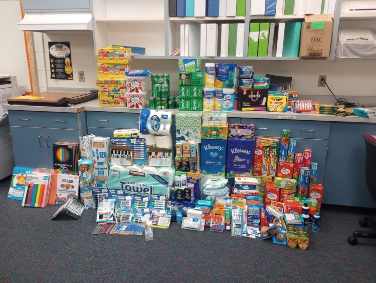 Thank you to Lake Ellen Baptist Church for their donation of school items for our students