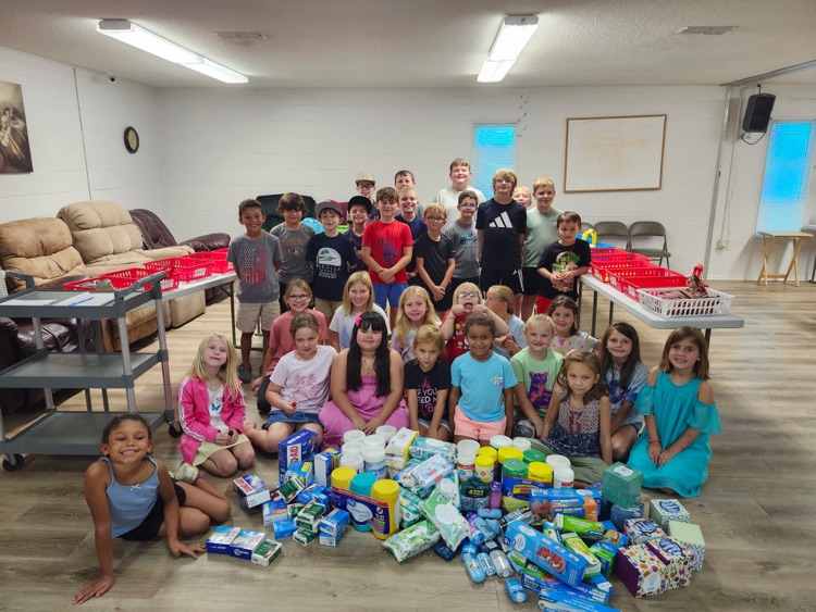 Thank you to Lake Ellen Baptist Church for their donation of school items for our students