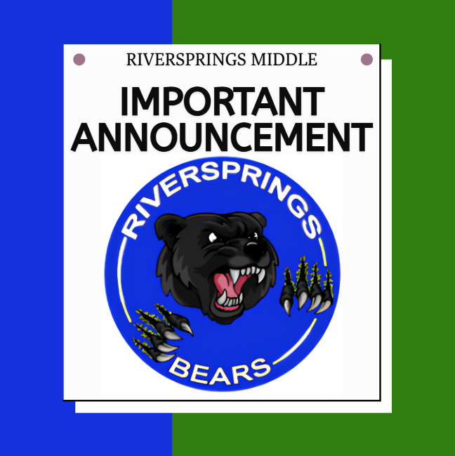 Riversprings Middle School  WCS continues to experience a districtwide phone/internet outage. Riversprings Middle can be reached temporarily at 850-926-2111. Families may also email their school-based administrator or the identified point of contact, bethany.pafford@wcsb.us. We will share an update when normal service is restored.