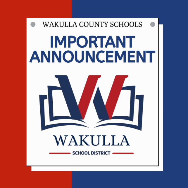 TRANSPORTATION CONTACT UPDATE Families may contact Wakulla County Schools Transportation at 850-926-5750 or scott.payne@wcsb.us while district phone and internet service remains disrupted. We will continue to share updates as normal service is restored.