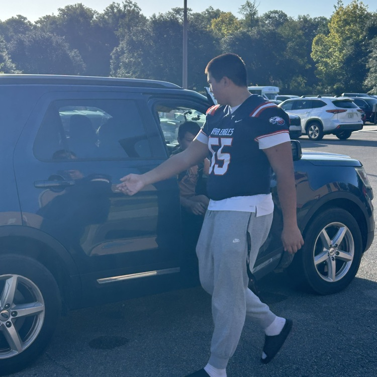 The War Eagle Welcome continued at Shadeville Elementary. After a few Fridays on the road, the War Eagles are back home tonight — and that meant another stop for one of our favorite new game-day traditions!