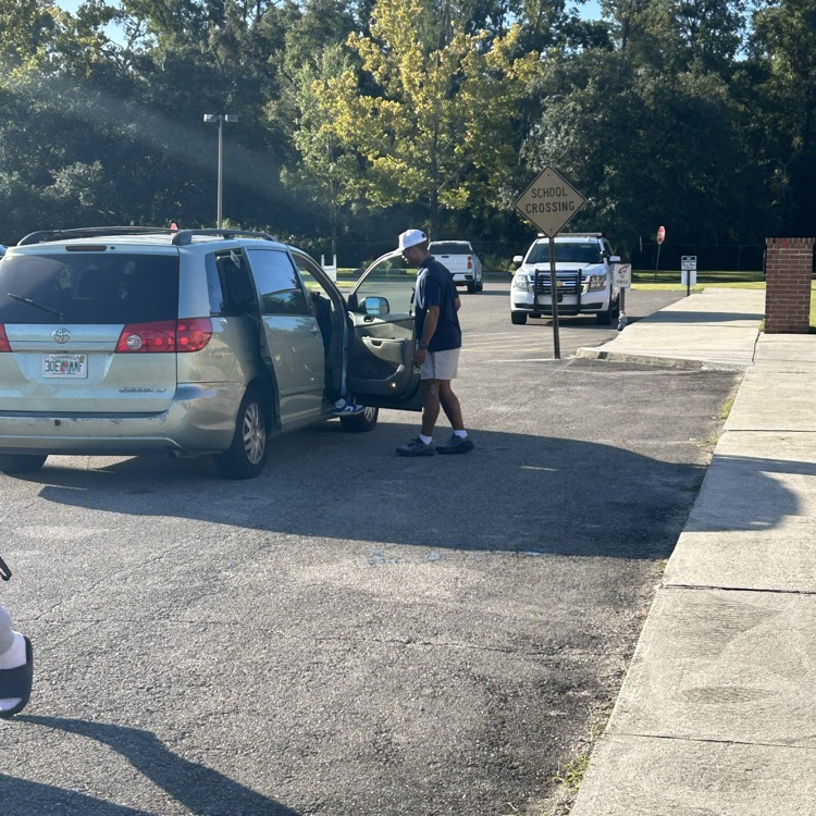 The War Eagle Welcome continued at Shadeville Elementary. After a few Fridays on the road, the War Eagles are back home tonight — and that meant another stop for one of our favorite new game-day traditions!