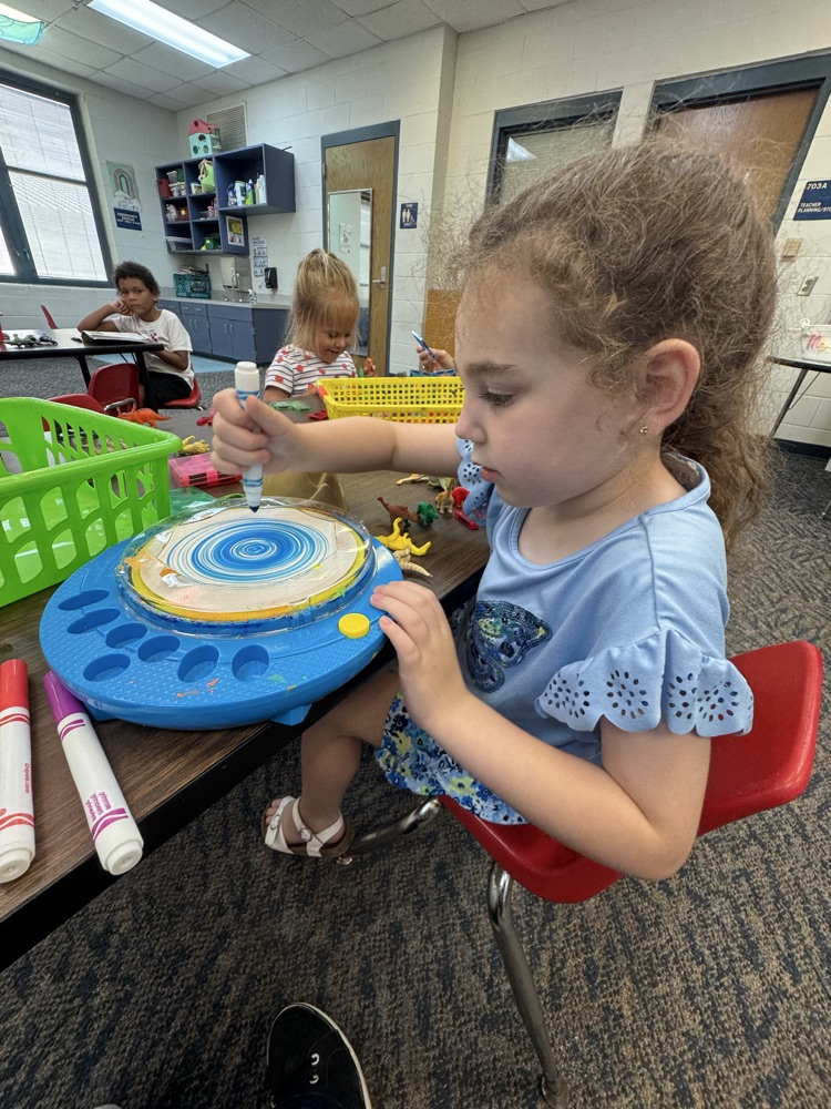 Medart students celebrate Arts in Education week in Art class with Mrs. Kinsey