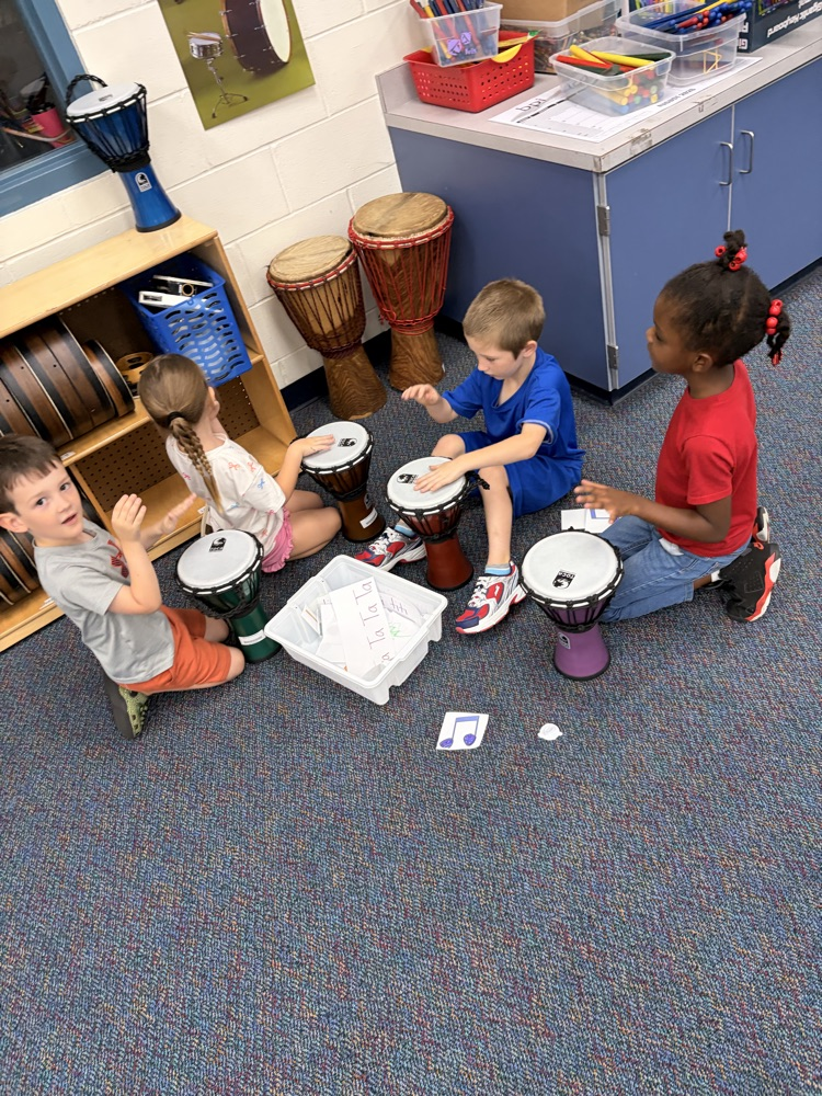 our Mustangs celebrate Arts in Education Week with Mrs. Rivera in music class
