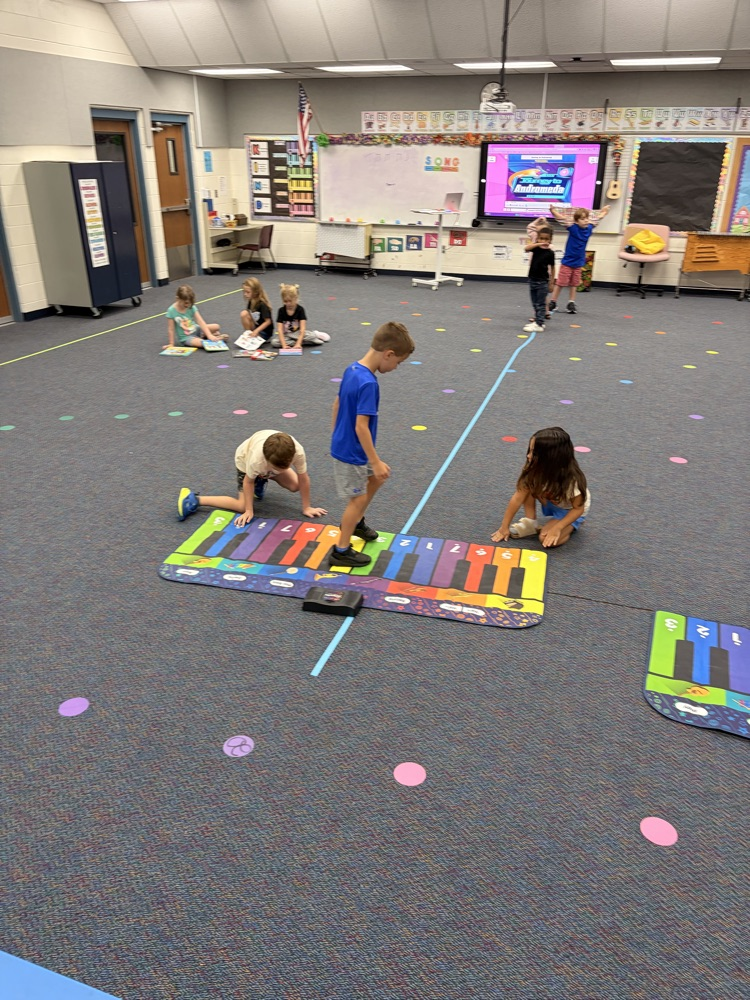 our Mustangs celebrate Arts in Education Week with Mrs. Rivera in music class