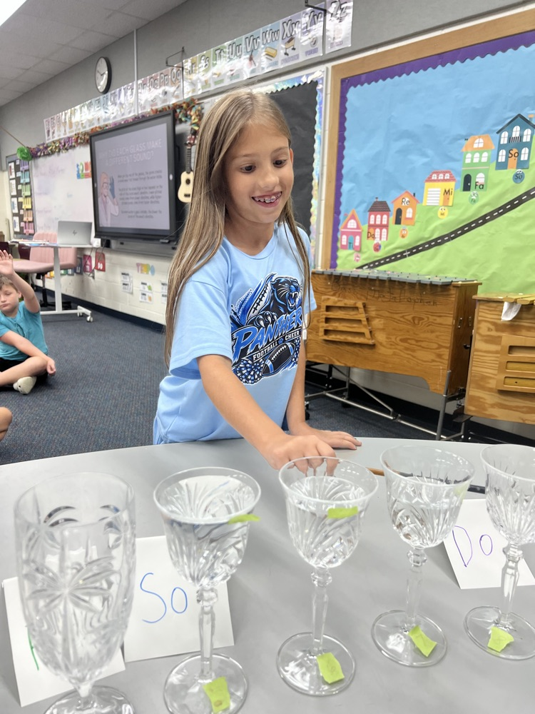 our Mustangs celebrate Arts in Education Week with Mrs. Rivera in music class