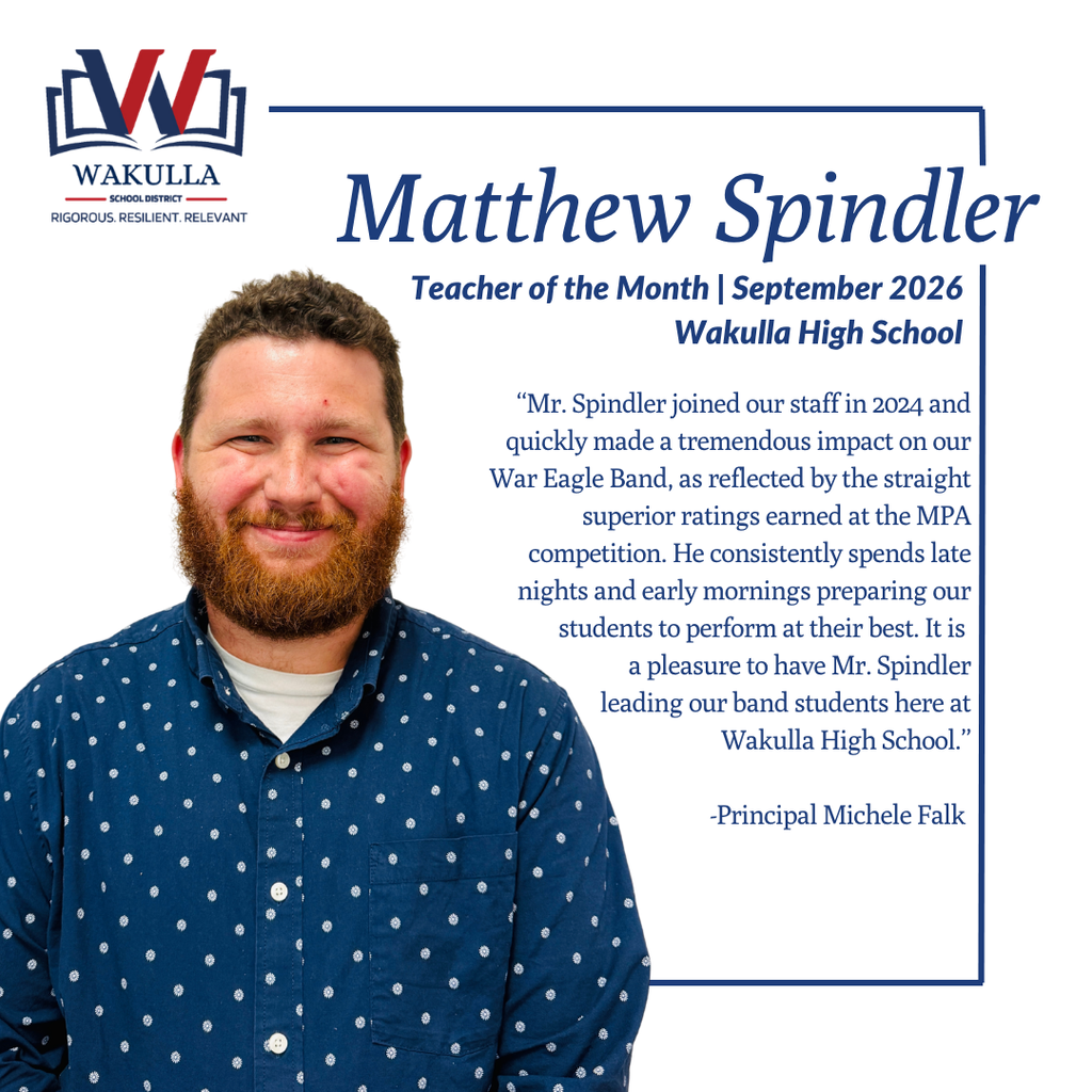 MAtthew Spindler, Wakulla High School September Teacher of the Month