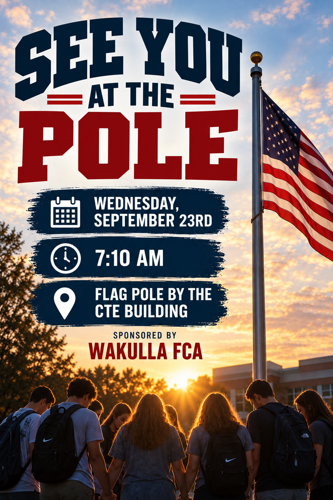 FCA is hosting see you at the pole this Wednesday morning! We hope to see you there!