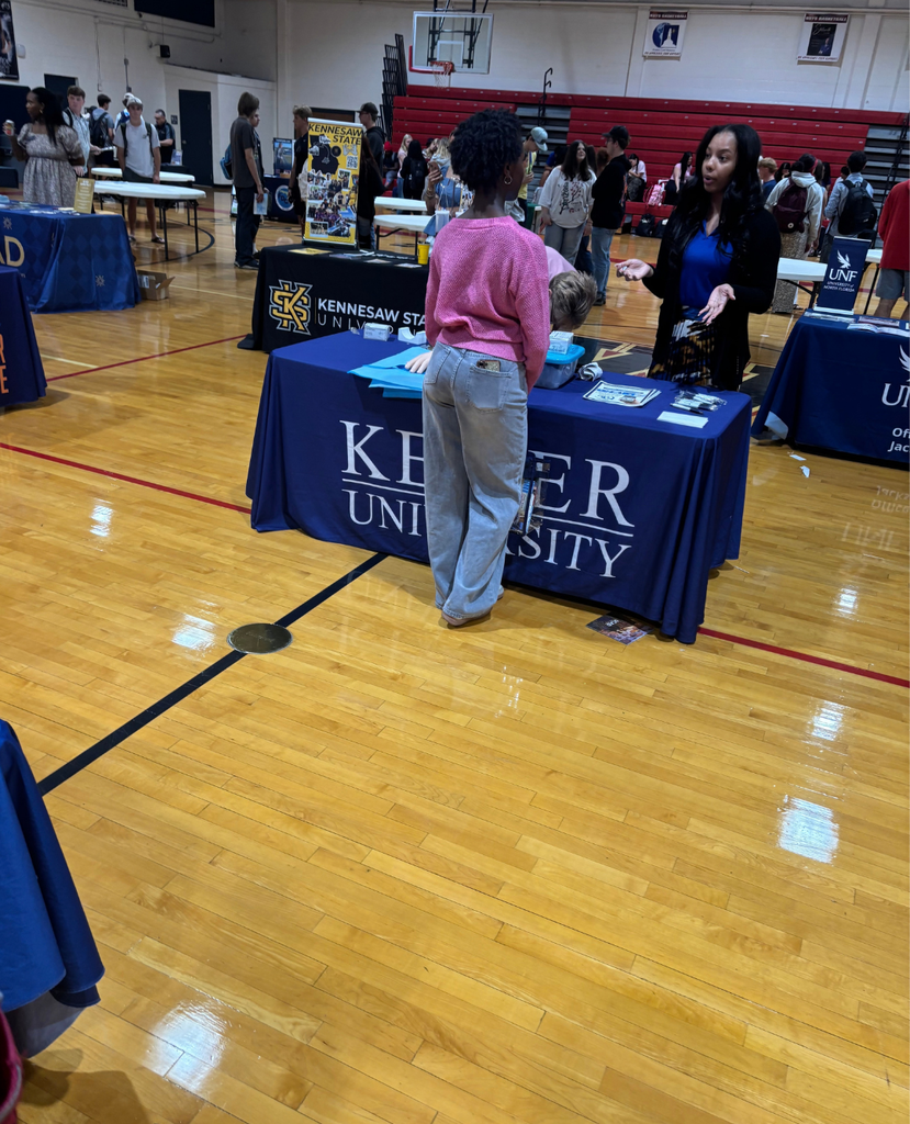College fair today! Getting to check out different colleges