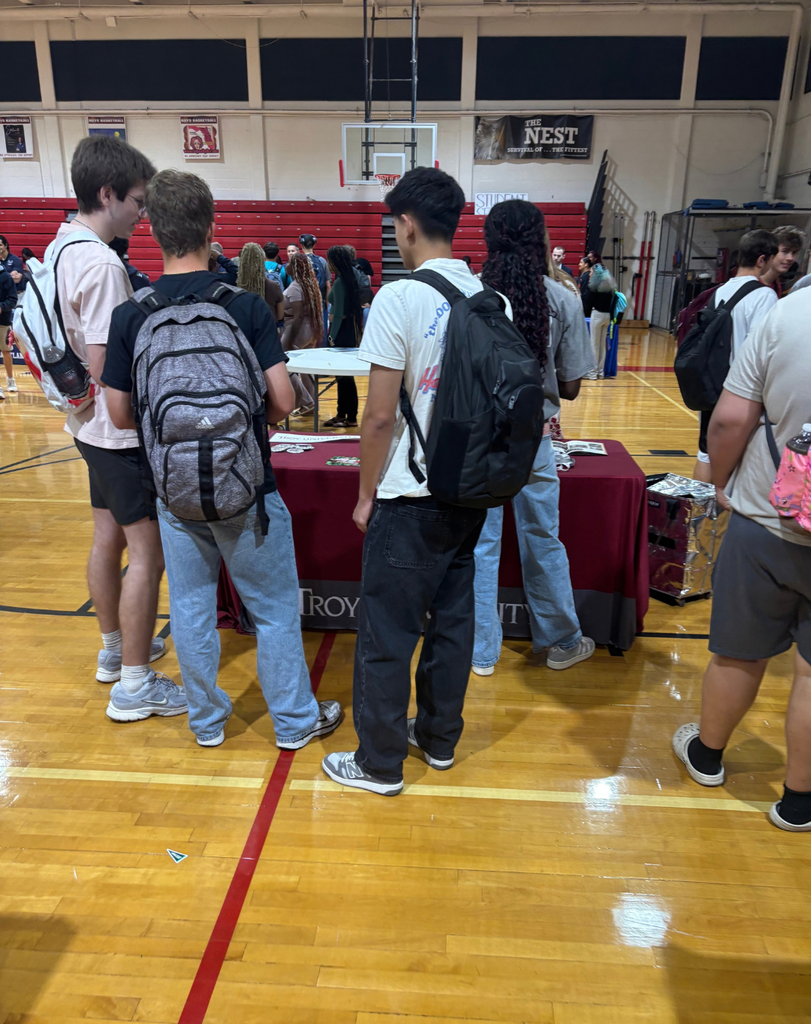 College fair today! Getting to check out different colleges