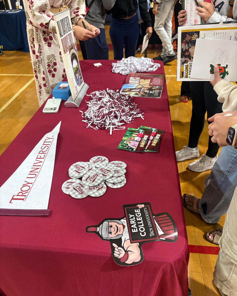 College fair today! Getting to check out different colleges