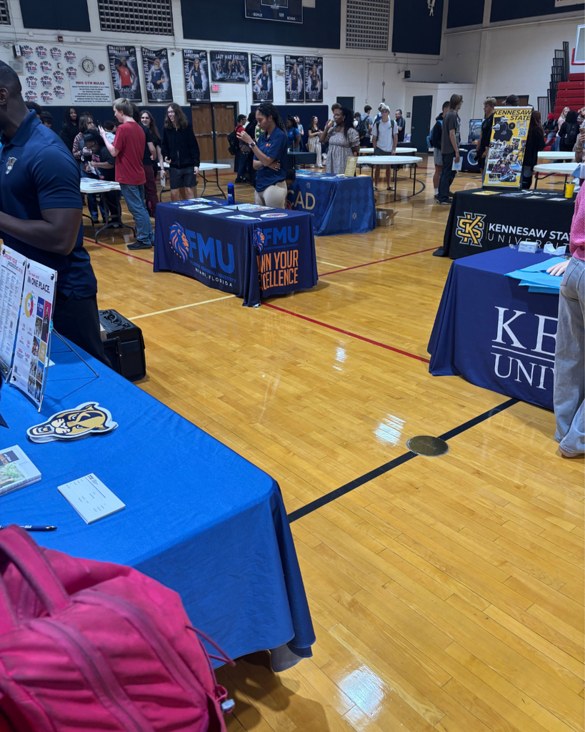 College fair today! Getting to check out different colleges