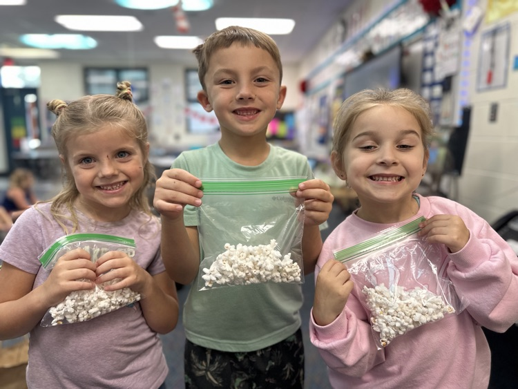 Kindergarten students learn all about the letter “P”