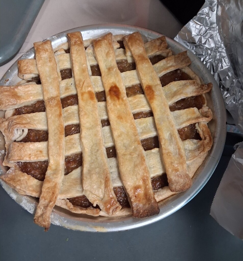 Halfway to Pi Day called for pie! 🥧  On September 14, our Cooking Methods students celebrated by making peach pies from scratch. Cooking Methods is part of WHS’s Hospitality and Tourism CTE program, where students build their skills through hands-on experiences like this one.  And yes, the results look delicious!