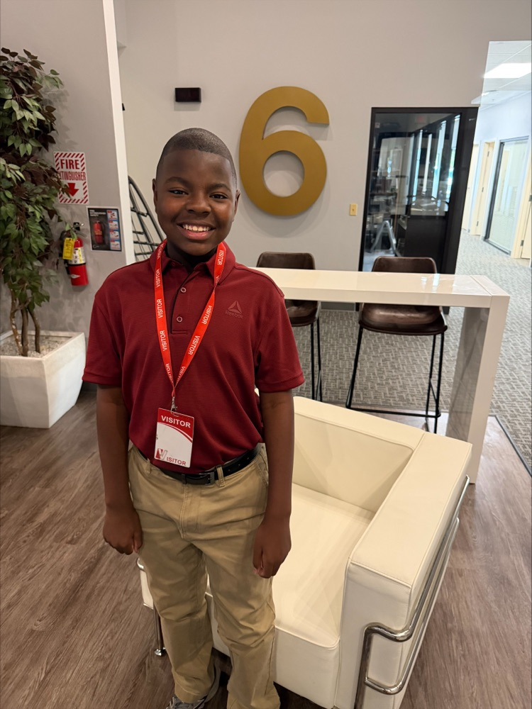 student at news station 