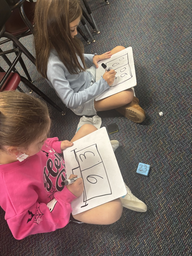 Mrs. Smith’s first graders work hard to build their math fluency skills!