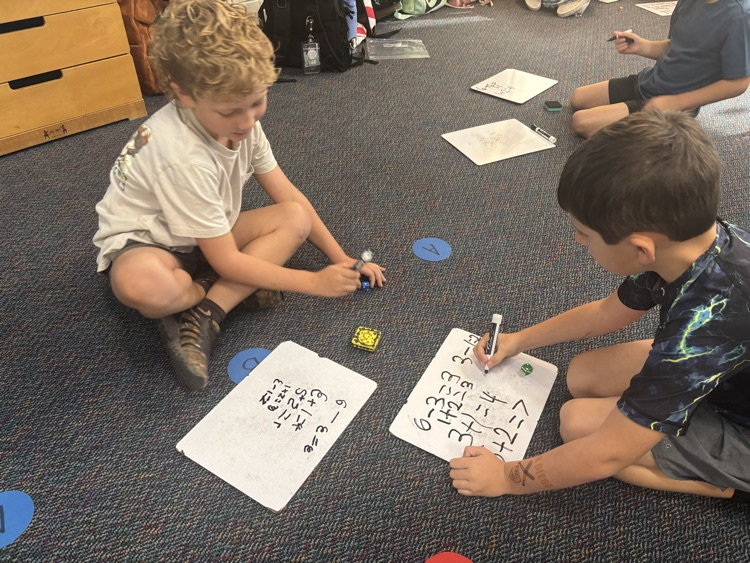 Mrs. Smith’s first graders work hard to build their math fluency skills!