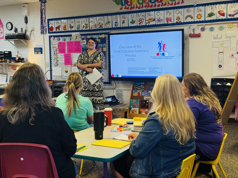 PreK teachers attending their COS training