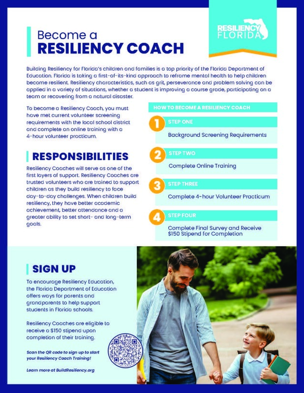 Resiliency Coach Flyer from Resiliency Florida