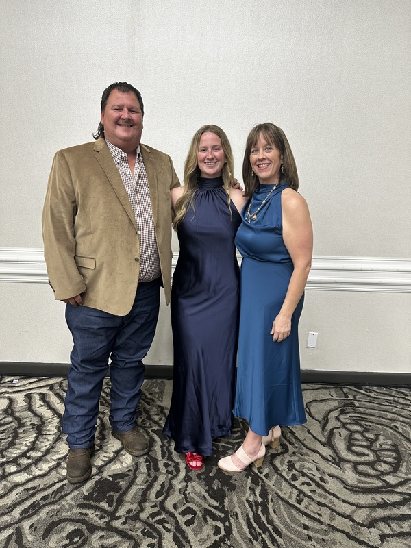 Sunshine State Scholar Mattie Harrell with Parents