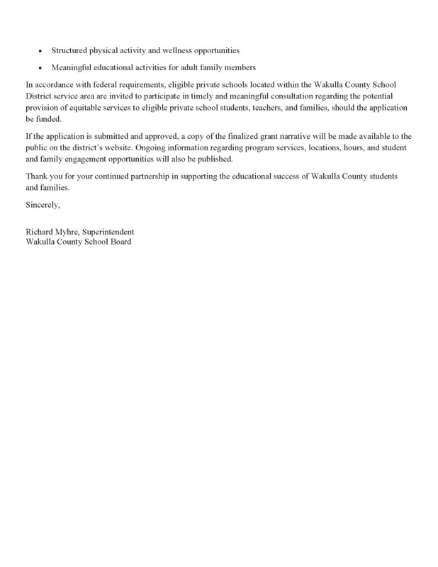 Community Notification of Intent to Apply