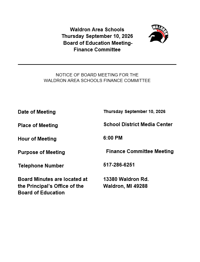 Finance Committee Meeting