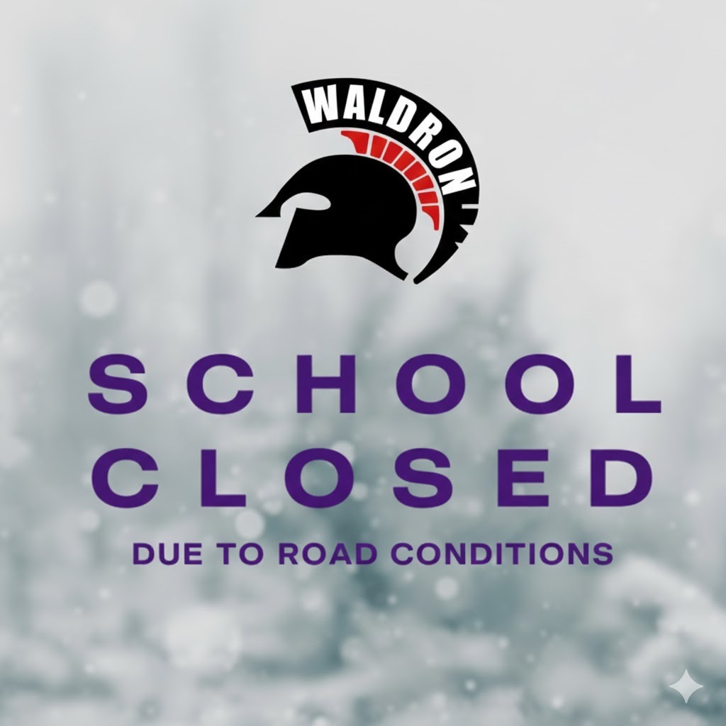 Due to poor back road conditions, school will be closed today.  Please be safe it you are out traveling today.  
